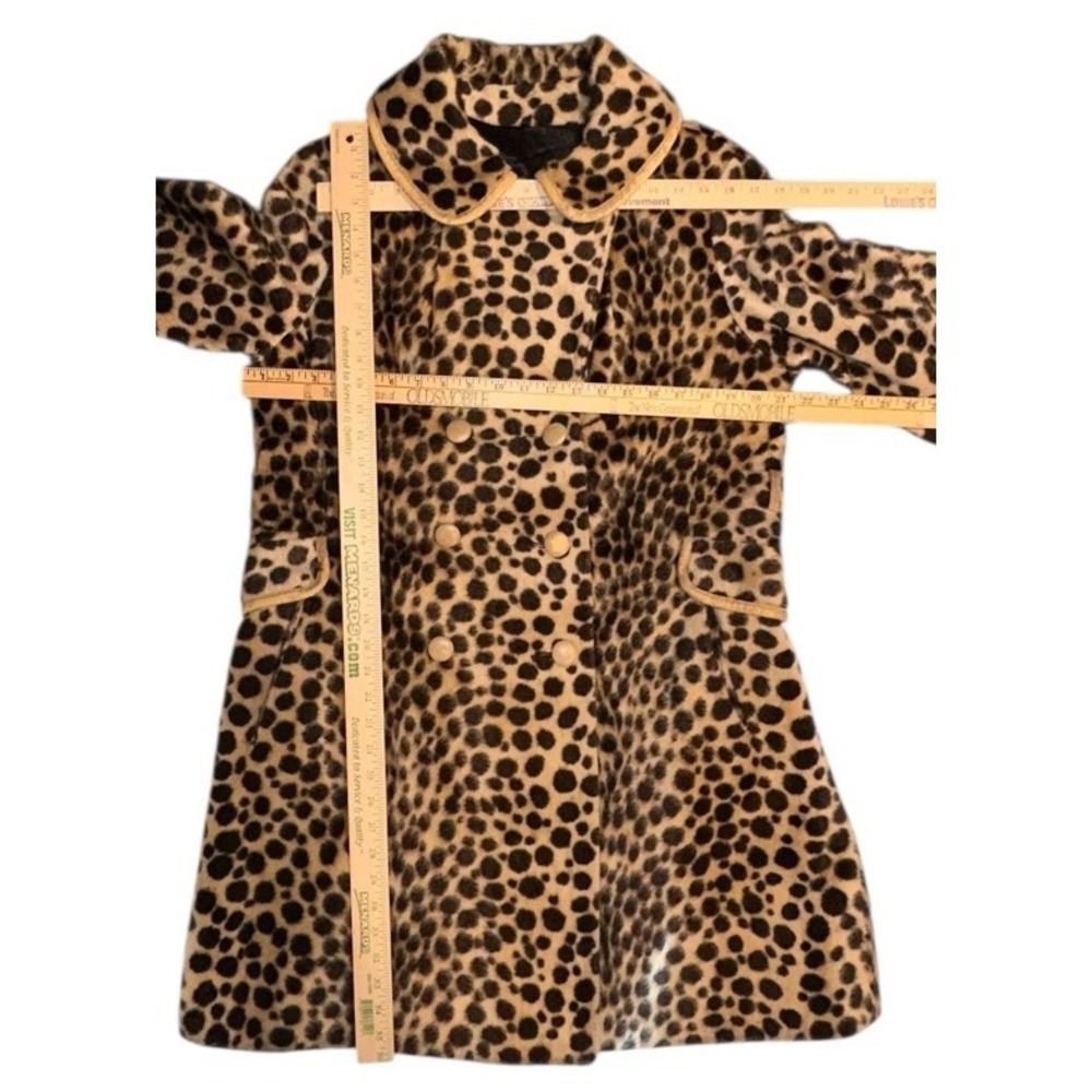 Safari Faux Leopard Coat CBK style City Chic NYC Street Style Old Money European - Picture 11 of 13